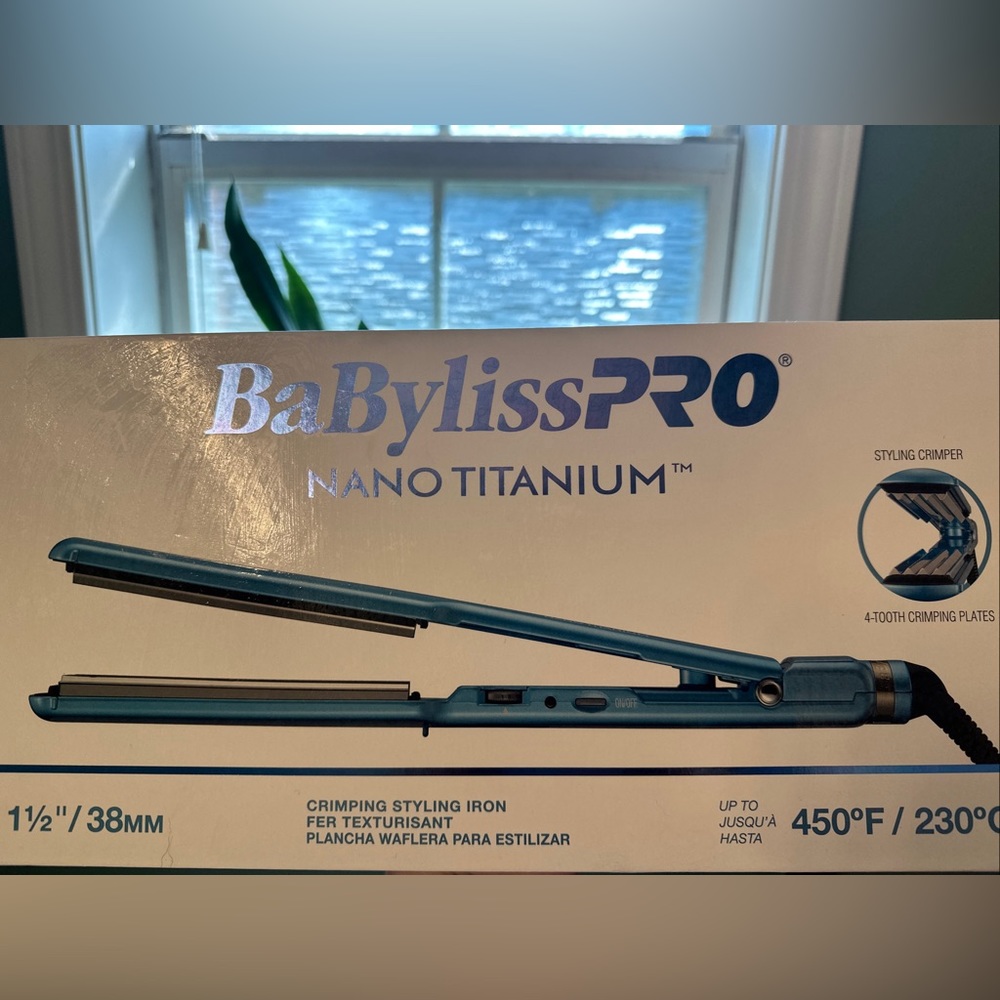 BabissPRO Nano Titanium 1 1/2” Crimping Styling Iron